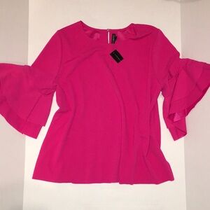 NWT Lane Bryant Ruffle Sleeve Blouse Size 18/20